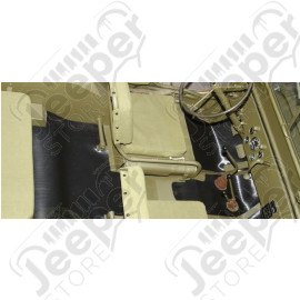 Jeu de tapis complet en caoutchouc antidérapant pour Jeep Willys MB, GPW, M201