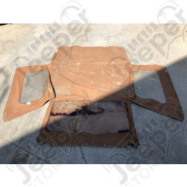 Occasion: Bache origine Jeep (couleur: Marron) sans armatures Jeep CJ7 et Wrangler YJ