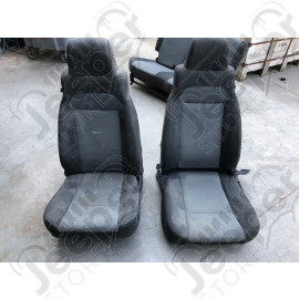Occasion : Kit de 2 sièges avant origine gauche et droit (couleur : noir et gris) - Jeep Wrangler TJ