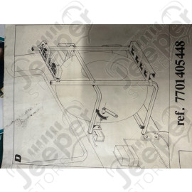 NOS : Porte skis (4 paires) pour Jeep CJ7, CJ8