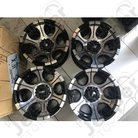 Occasion: Lot de 4 jantes alu Dick Cepek DC2 black 8x15 - 5x114.3 - ET: -21 pour Jeep YJ, TJ, XJ, KJ, ZJ, ZG