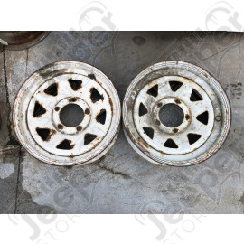 Occasion : Lot de 2 jantes Acier Blanches 7x16 / 5x139.7