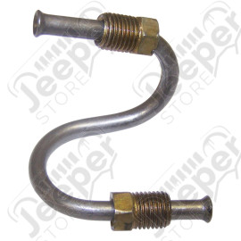 JA001488 Tube rigide de frein moyeu avant droite OU gauche (Conduite en "S") Jeep MB, GPW, M38, M38-A1, CJ-2A, CJ3A, CJ3B, CJ5, CJ6
