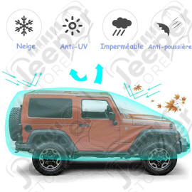 Housse de protection complete pour Jeep CJ, Wrangler YJ, TJ