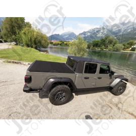 Partie SOFT TOP - Bâche JT Soft Top SUNTOP - Couleur : Black Diamond - Jeep Gladiator JT