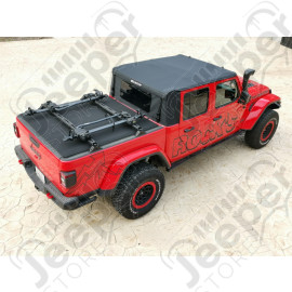 Partie SOFT TOP - Bâche JT Soft Top SUNTOP - Couleur : Black Diamond - Jeep Gladiator JT