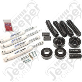 Kit réhausse +1.75" (+4.45 cm) avec 4 amortisseurs à gaz pour Jeep Wrangler JK - KJ09137BK / 18360.22