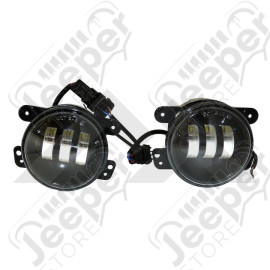 Kit 2 feux antibrouillard avant à LED pour Jeep Wrangler JK - JW4046145J2BLSET / RT28107
