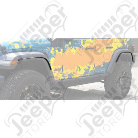 Kit 4 rajouts d'élargisseurs d'ailes +25mm pour Jeep Wrangler JL