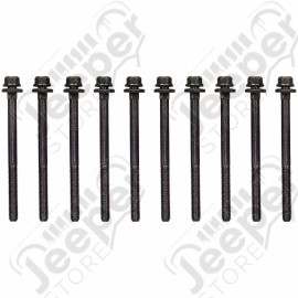Kit de 10 vis de culasse avec rondelles pour 2.4L essence Jeep Wrangler TJ et Cherokee Liberty KJ