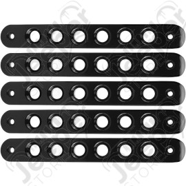 Kit enjoliveurs de portes en aluminium noir Jeep Wrangler JK Unlimited (4 portes) 