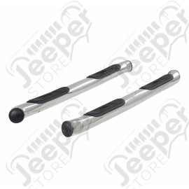 Kit marches pieds tubulaire avec anti-dérapants en acier/inox pour Jeep Cherokee Liberty KK