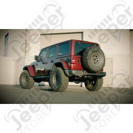 Ligne d'échappement en acier inox Atak Cat-Back BORLA avec double sorties noires pour moteur 6.4L V8 392 Jeep Wrangler JL Unlimited - 140893CB / BOR140893CB / BOR-140893CB