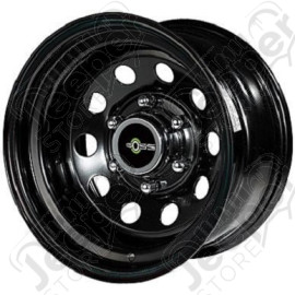 Jante Modular Acier Noire 8x15 / 5x139.7 / ET: -25 - pour véhicules Jeep CJ et SJ