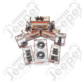Suspension Bushing Kit, Polyurethane, Black; 97-06 Jeep Wrangler TJ