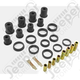 Suspension Control Arm Bushing Kit, Front, Black; 84-01 Cherokee XJ