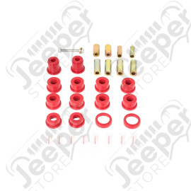Suspension Control Arm Bushing Kit, Front, Polyurethane; 07-18 JK/JKU