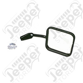 Door Mirror Kit, Right, Head/Arm, Convex; 55-86 Jeep CJ
