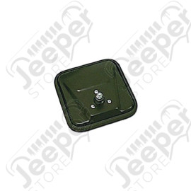 Door Mirror Head, CJ-Style, Black; 55-86 Jeep CJ5/CJ6/CJ7/CJ8