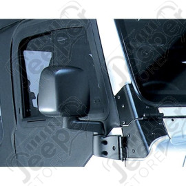 Door Mirror, Right, Black; 87-06 Jeep Wrangler YJ/TJ