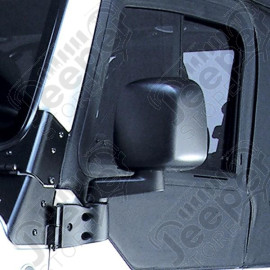 Door Mirror, Left, Black; 87-06 Jeep Wrangler YJ/TJ