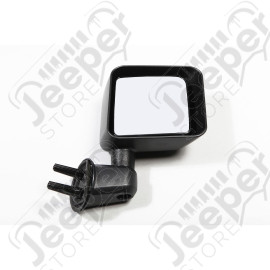 Door Mirror, Right, Black; 07-18 Jeep Wrangler JK