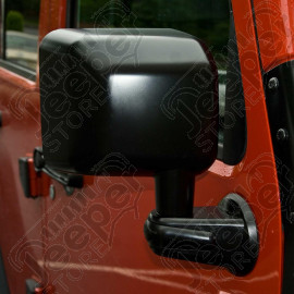Door Mirror, Right, Black; 07-18 Jeep Wrangler JK