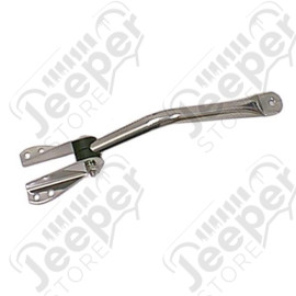 Door Mirror Arm Kit, Left, Bracket, Stainless Steel; 55-86 Jeep CJ