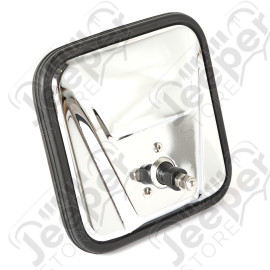 Door Mirror Head, Chrome; 55-86 Jeep CJ5/CJ6/CJ7/CJ8 Scrambler