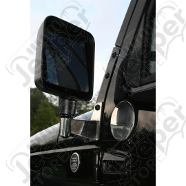 Mirror Relocation Bracket Kit, Stainless Steel; 07-18 Jeep Wrangler JK