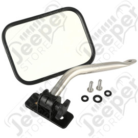 Quick Release Mirror Relocation Kit, Stainless; 97-18 Jeep Wrangler