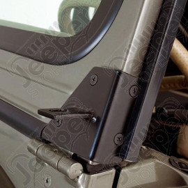 Light Mount Bracket Kit, Windshield; 76-95 Jeep CJ/Wrangler YJ
