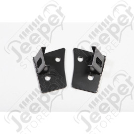 Light Mount Bracket Kit, Windshield; 07-18 Jeep Wrangler JK
