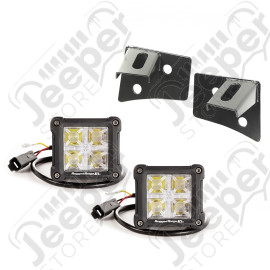 Light Kit, Windshield Mounted, Dual Beam, Square; 97-06 Wrangler TJ