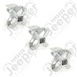 X-Clamp Kit, 3-Pieces, Silver, 2.25-3 Inches