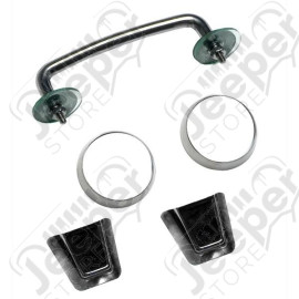 Hood Tie Down Kit, Stainless Steel; 13-18 Jeep Wrangler JK