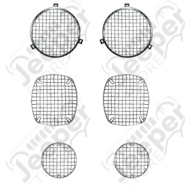 Stone Guard Kit, Stainless Steel; 72-86 Jeep CJ