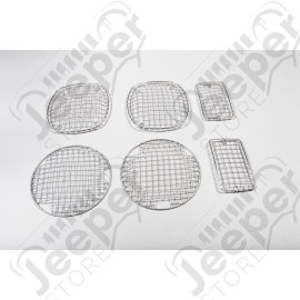 Stone Guard Kit, Stainless Steel; 97-06 Jeep Wrangler TJ