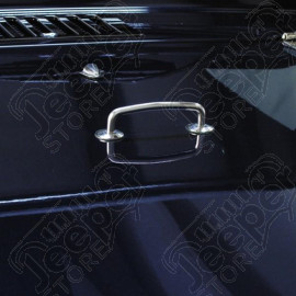 Windshield Tie Down Kit, Stainless Steel; 97-06 Jeep Wrangler TJ