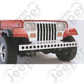 Bumper, Front, Stainless Steel; 87-95 Jeep Wrangler YJ