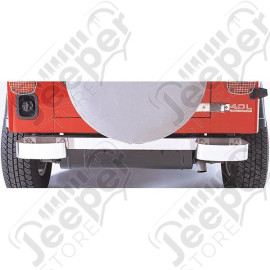 Bumperette Kit, Rear, Stainless Steel; 76-95 Jeep CJ/Wrangler YJ
