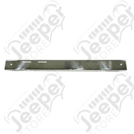 Bumper Overlay, Front, Stainless Steel; 76-86 Jeep CJ