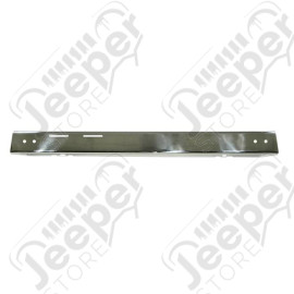 Bumper Overlay, Front, Stainless Steel; 87-95 Jeep Wrangler YJ