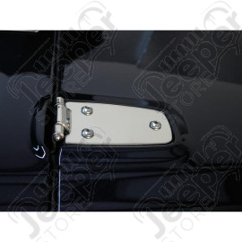 Hood Hinge, Stainless Steel; 97-06 Jeep Wrangler TJ