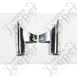 Windshield Hinge Kit, Stainless Steel; 07-18 Jeep Wrangler JK