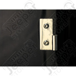 Door Hinge Kit, Lower, Stainless Steel; 76-06 Jeep CJ/Wrangler YJ/TJ