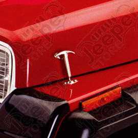 Hood Catch Kit, Stainless Steel; 41-95 Jeep CJ/Wrangler YJ