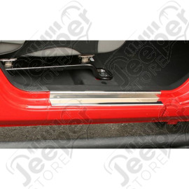 Door Entry Guard Kit, Stainless Steel; 07-18 Jeep Wrangler JK