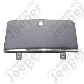 Glove Box Door, Stainless Steel; 76-86 Jeep CJ