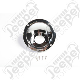 Fuel Filler Cover, Chrome; 97-06 Jeep Wrangler TJ